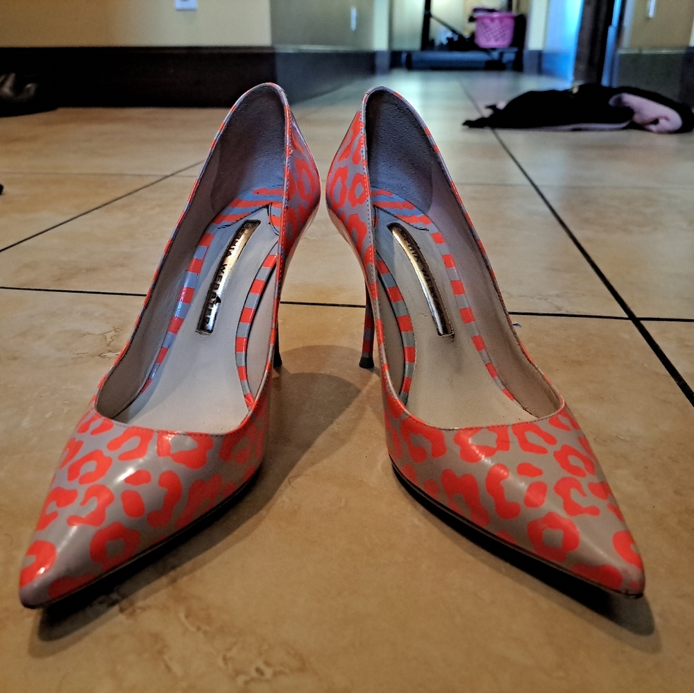 Sophia Webster Animal Print Pointed Toe Pumps 36 EU 7 US
